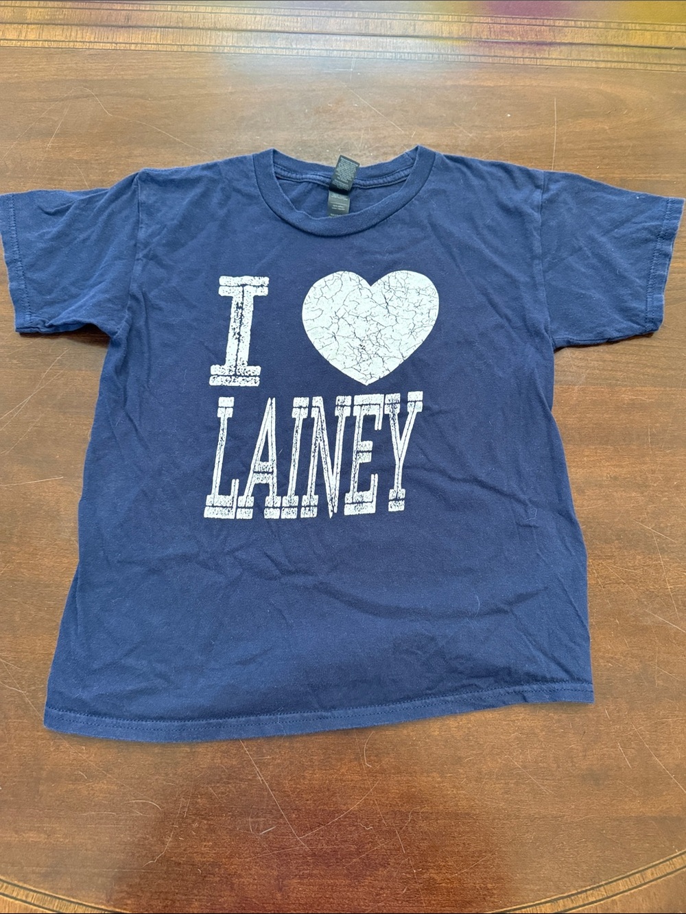 Gildan Navy Blue Kids "I ♥ Lainey" Graphic Tee